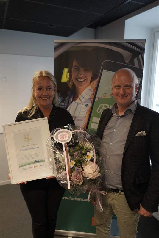 Södra skogsägarna, vinnare av Laddguldet 2019 i de kategorin Sveriges bästa elbilsföretag.
