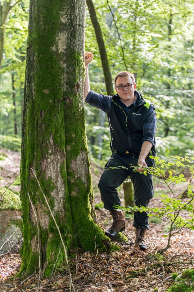 Fredrik Broberg, skogskonsulent på Skogsstyrelsen i Skåne.