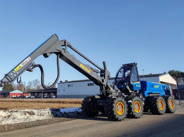 Rottne H21D med den nya kranen RK310.