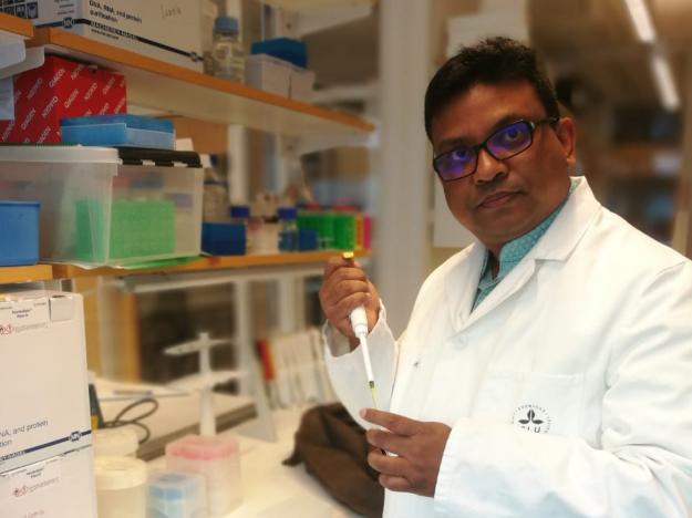 Rajiv Chaudhary, doktorand vid institutionen för skoglig mykologi och växtpatologi.